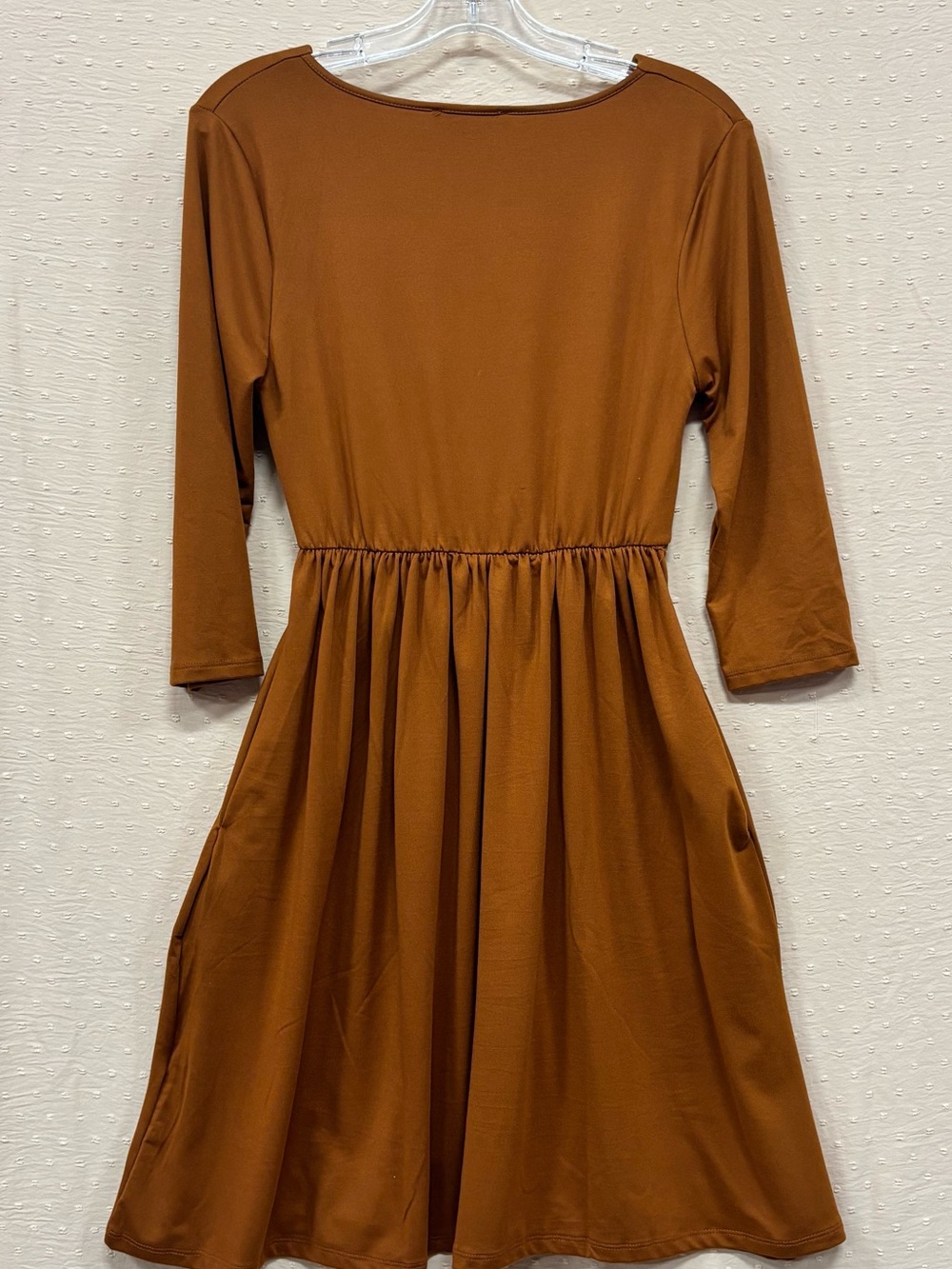 NaNa Copper Wrap V-Neck Midi Dress 🍁🍂 - Picture 4 of 4